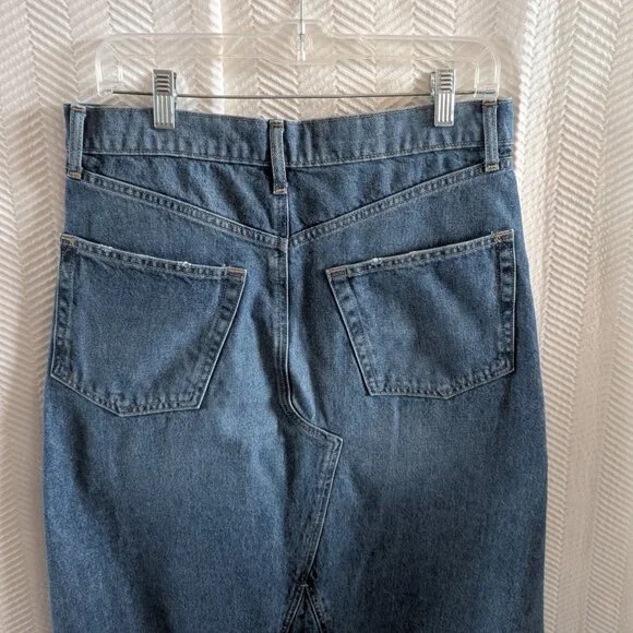Gap High Rise Blue Denim Maxi Skirt Medium Indigo Size 29 8 Long Jean Skirt Boho - Picture 10 of 12
